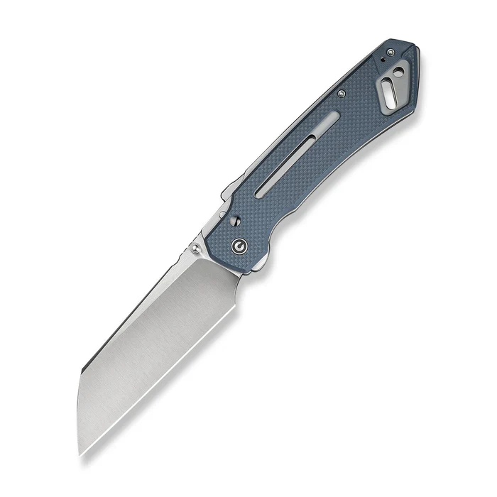 CIVIVI Knives CIVIVI Buster FG Thumb Stud & Superlock Knife Neutral Blue Coarse G10 Handle 4.2" Satin Finished Nitro-V Blade
