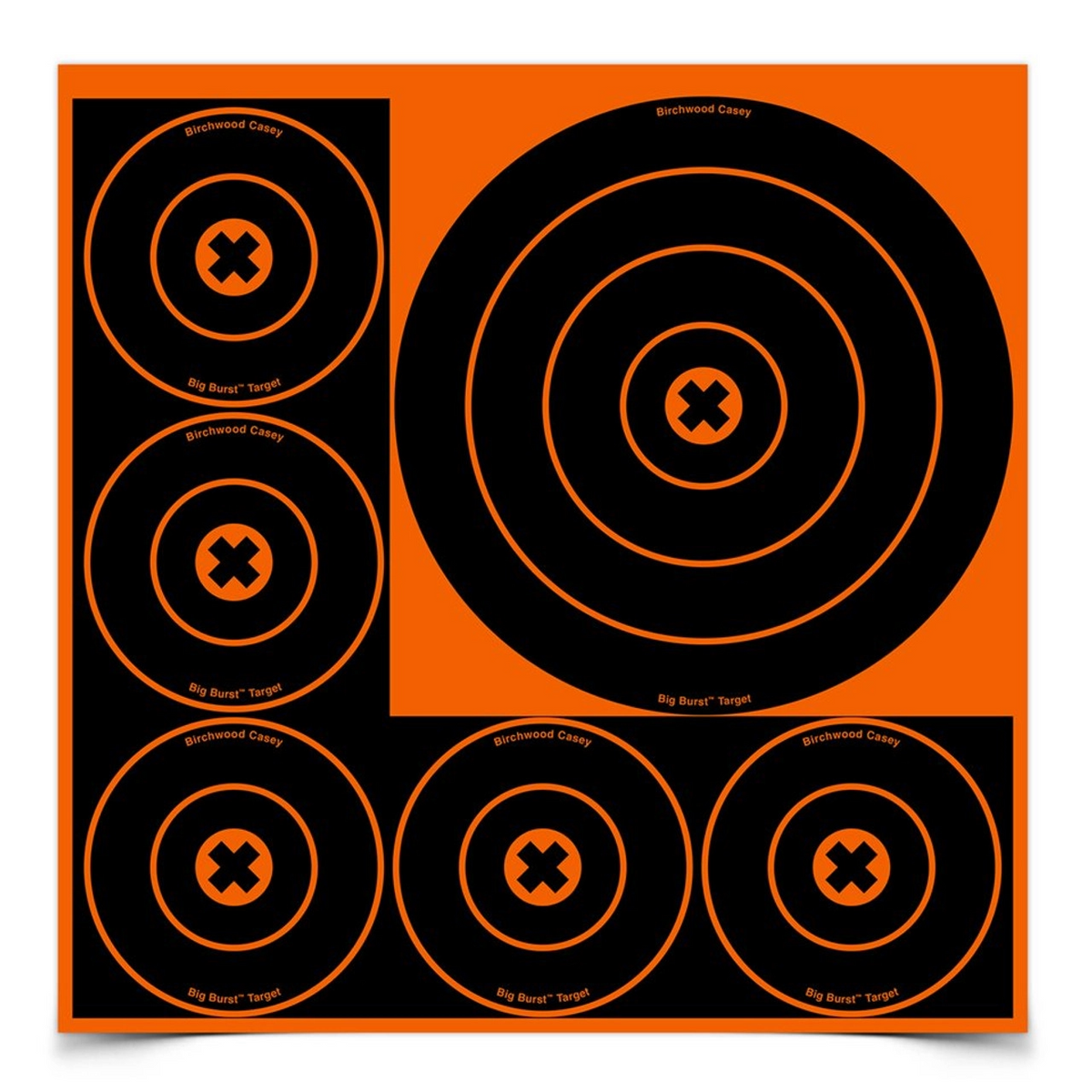 Target Bulsize Big Burst 8 Inch & 4 Inch Bull's-Eye Target, 3 Sheets – AE Tactical