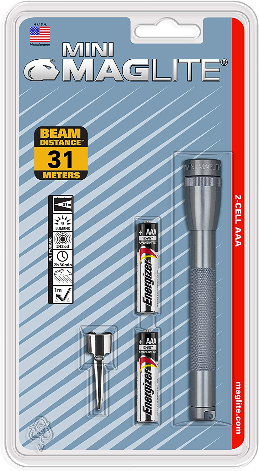 Mini Maglite 2 AAA-Cell Flashlight w/ Pocket Clip
