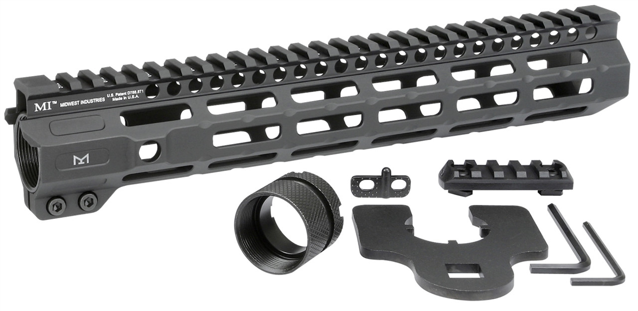 Combat Rail One Piece Free Float Handguard, M-LOK Midwest Industries