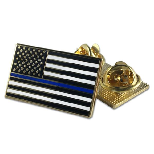 Classic, Double Clutch Pin - Thin Red Line American Flag Thin Blue Line