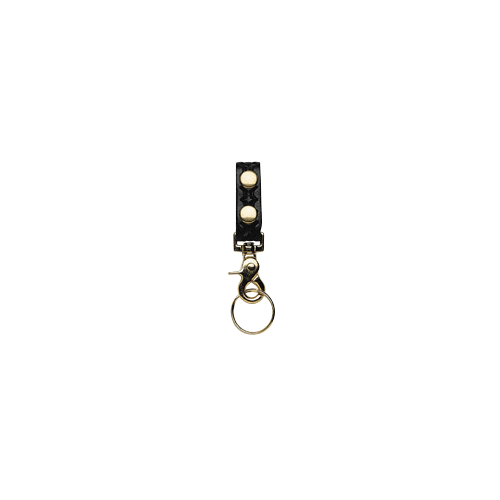 Belt Keeper with Deluxe Swivel Key Snap Boston Leather