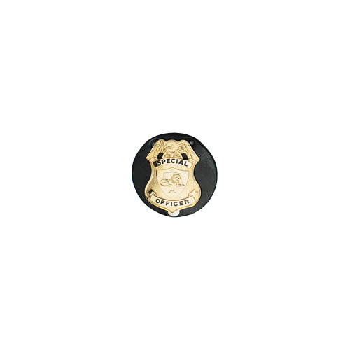 Circle Badge Holder Boston Leather