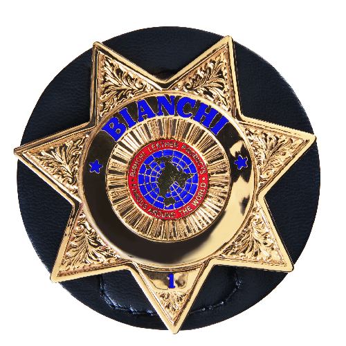 Model 7350-01 Badge Holder Round, Clip-On Safariland