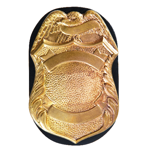 Model 7350-04 Badge Holder Oval, Clip-On Safariland