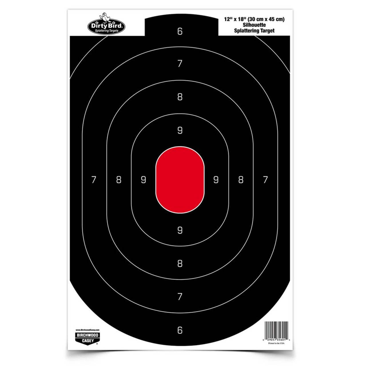 Dirty Bird 12 x 18 Silhouette Target Birchwood Casey