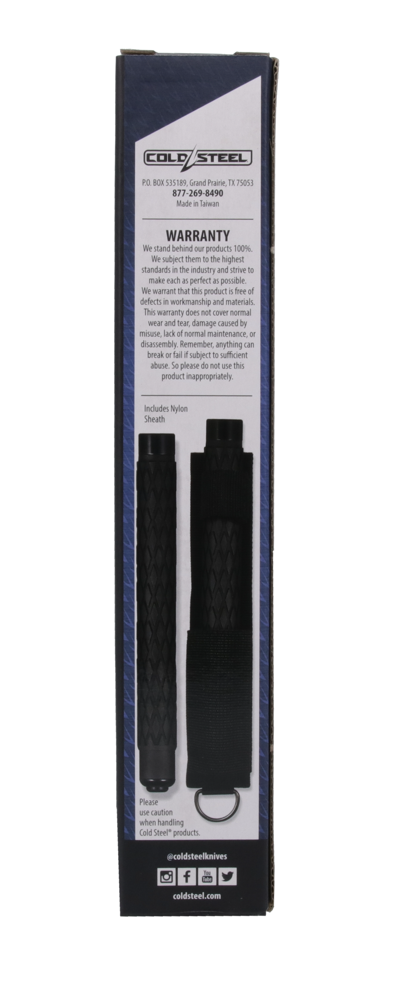 26 EXPANDABLE STEEL BATON W/ NYLON POUCH Cold Steel