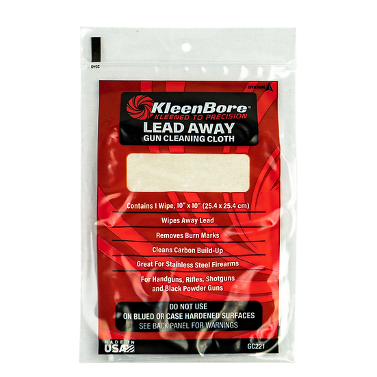 Lead Away Gun Cloth Kleenbore