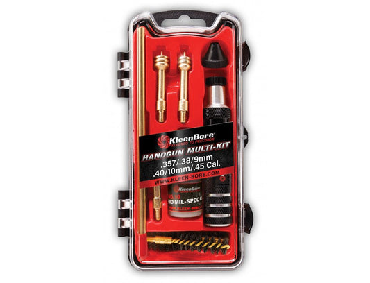 Multi-Pistol Kit .38/9/10mm/.40/.45 Caliber Kleenbore