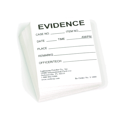 Evidence ID Labels Lightning Powder
