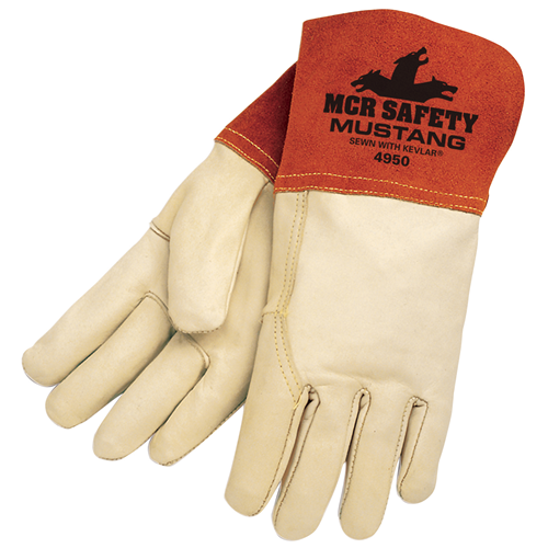 Mustang Cow Mig/Tig Weldr Sewn w/Kevlar MCR Safety