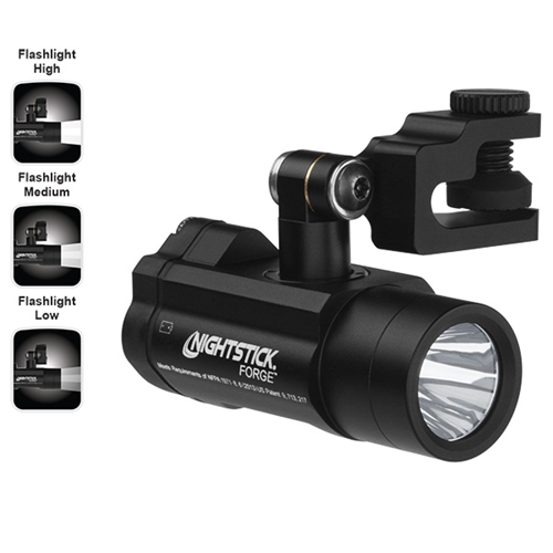 Forge Helmet-Mounted Multi-Functional Flashlight - Black Nightstick