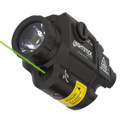 TCM 550 Compact Tactical Weapon-Mounted Light w/Green Laser Nightstick