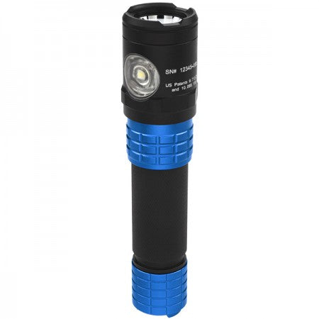 Metal Dual-Light Rechargeable Flashlight Nightstick