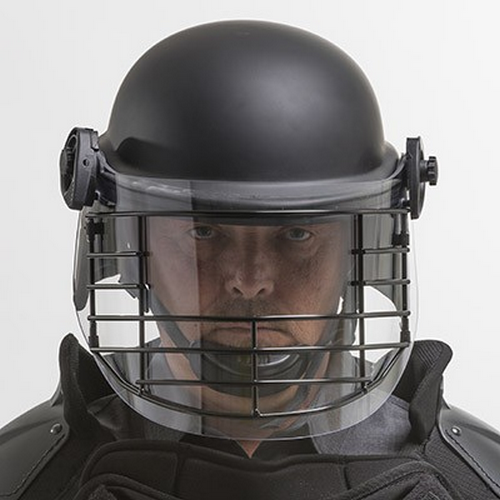 TacElite TCM Full Coverage Riot Duty Helmet w/ Wire Face Guard Premier Crown