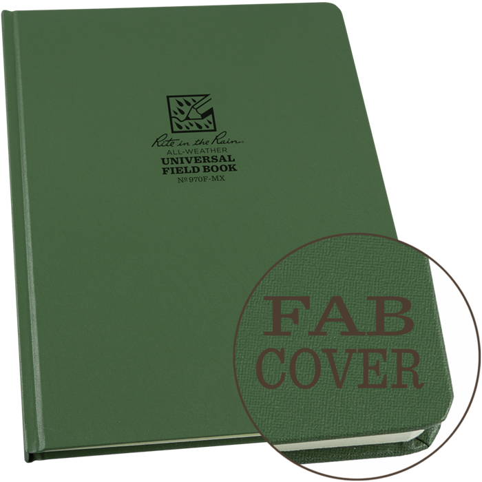 Fabrikoid Universal Hard Cover Book - 4.25'' x 6.75'' Rite in the Rain