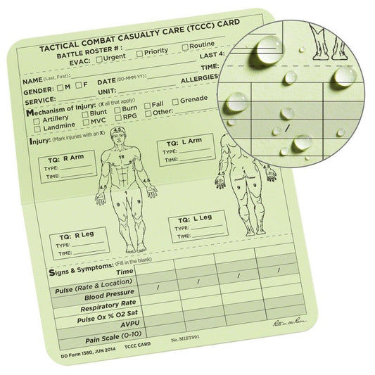 TCCC/MIST Combat Cards Rite in the Rain