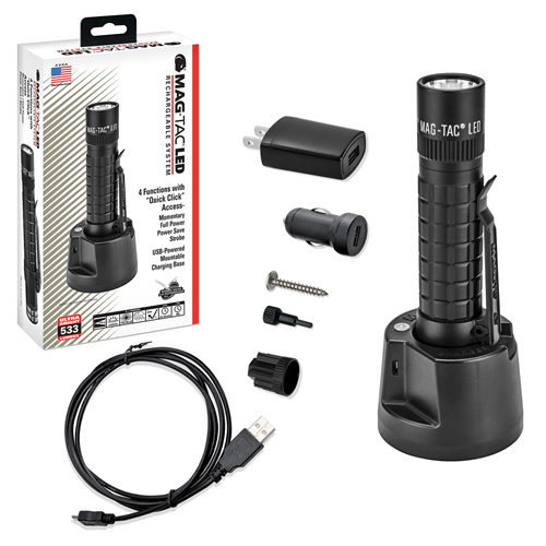 Mag-TAC LED Rechargeable Flashlight Maglite