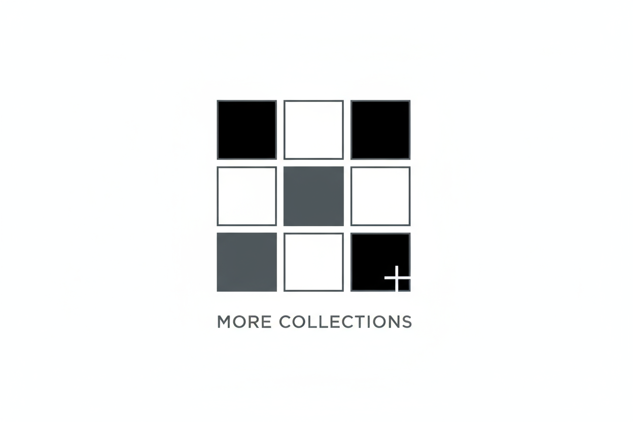 generate an icon to be used to represent a collection called more collections. Give it a brey/black/white colour scheme