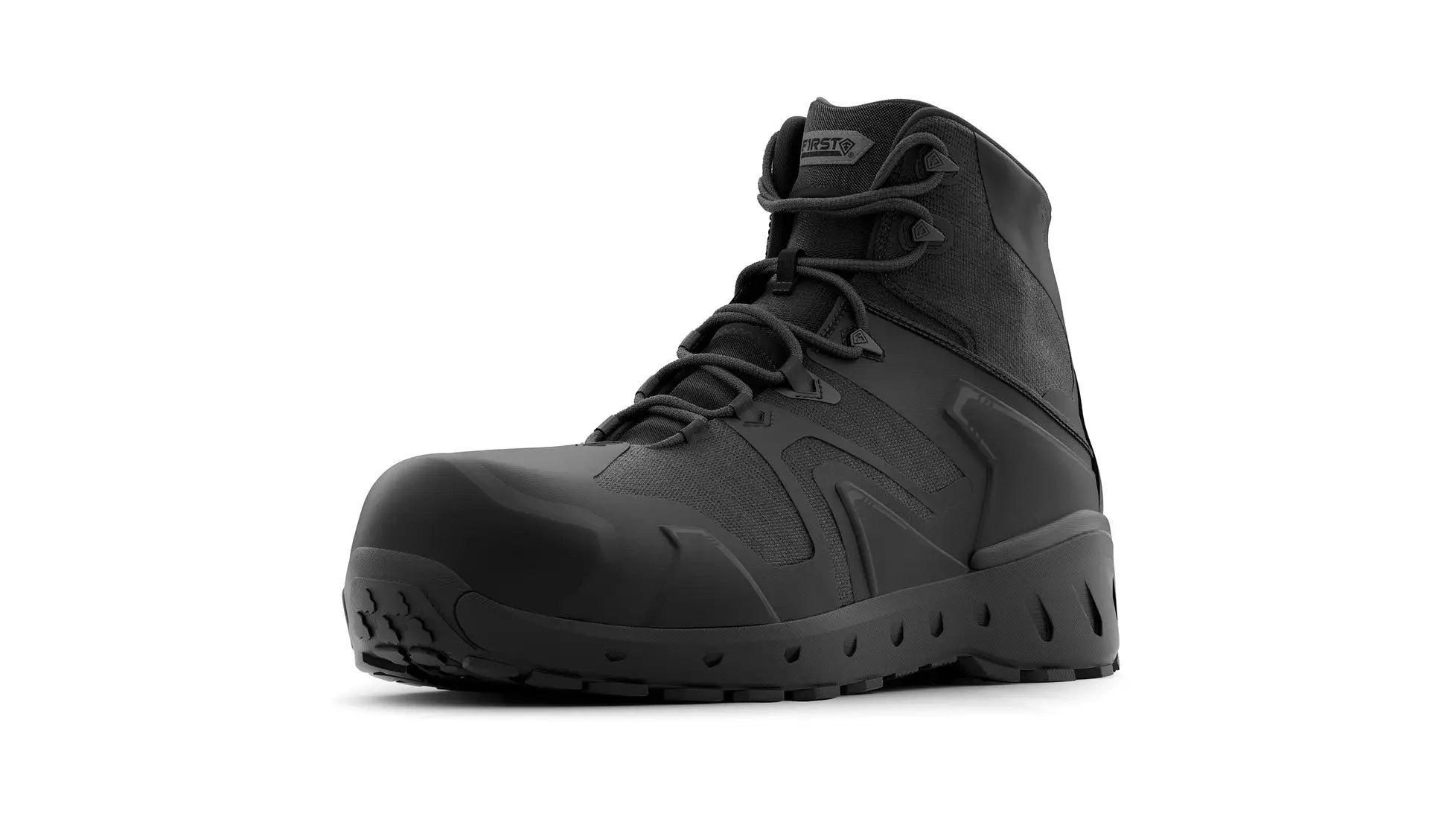 Men's 5"" AERO-TAC Safety Toe Side-Zip Mid First Tactical