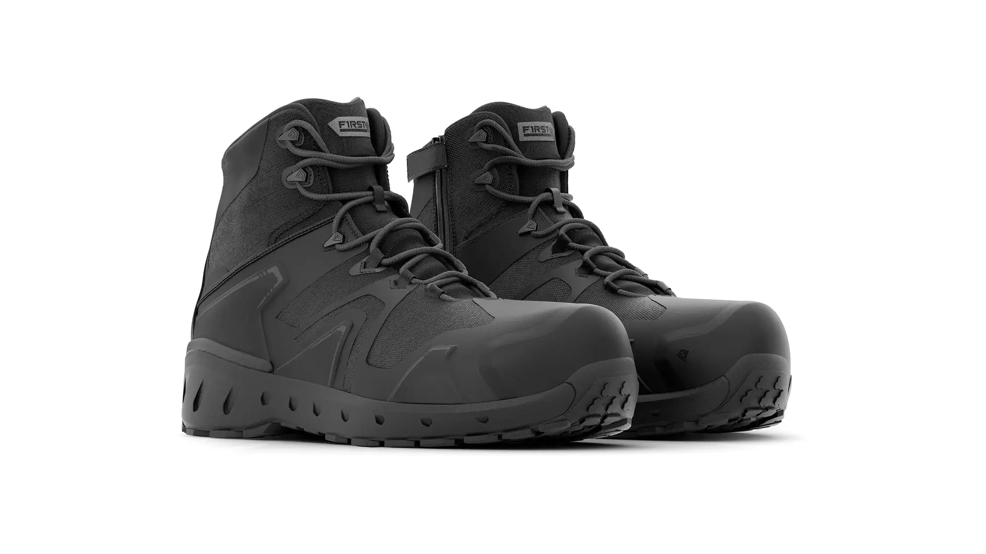 Men's 5"" AERO-TAC Safety Toe Side-Zip Mid First Tactical