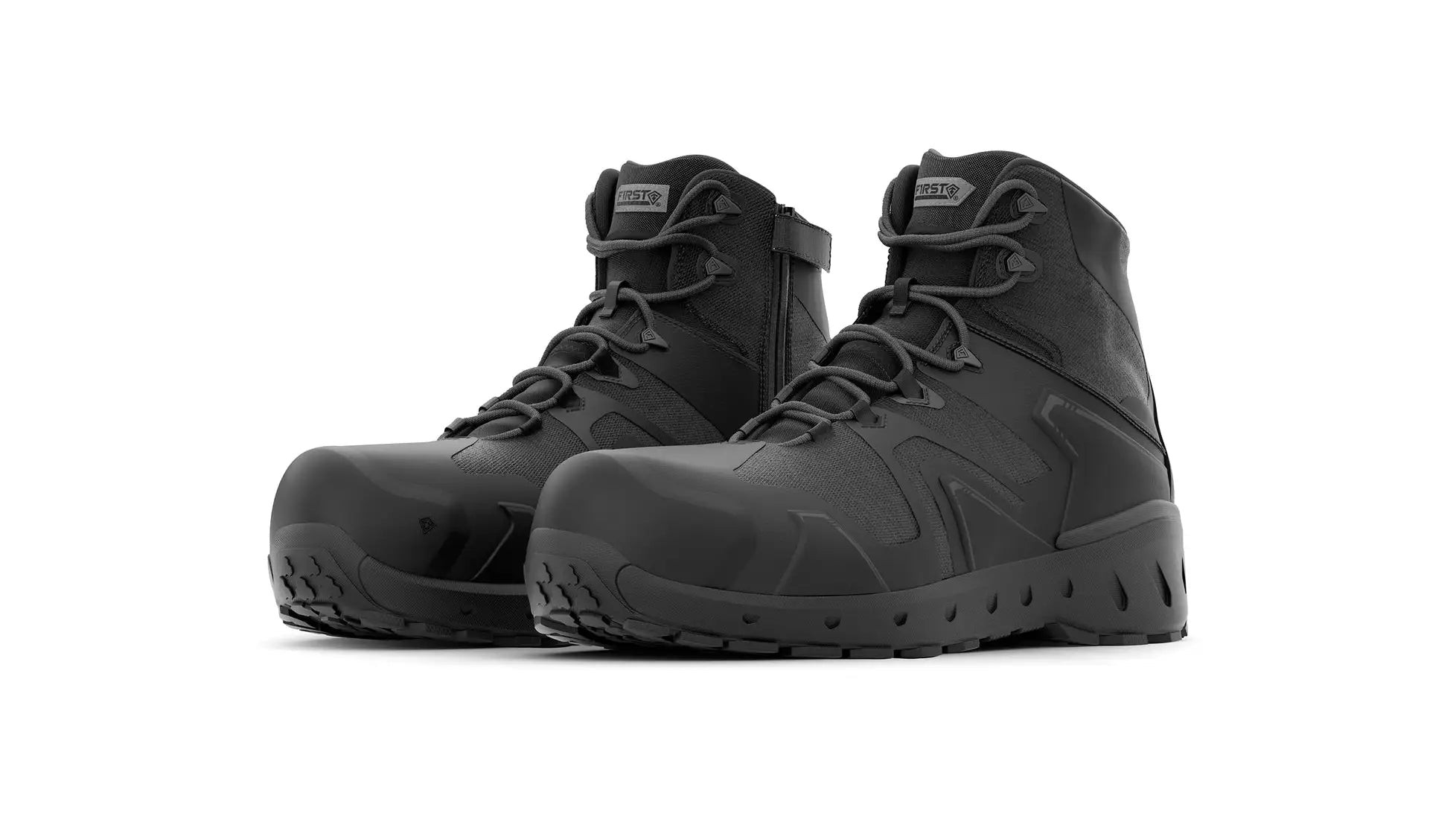 Men's 5"" AERO-TAC Safety Toe Side-Zip Mid First Tactical